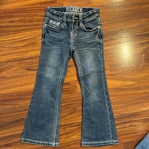 GIRLS ROCK & ROLL FLARE JEANS SIZE 5